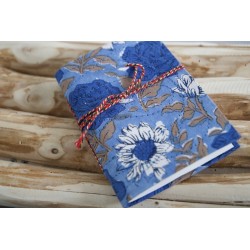 Carnet bleu papier recyclé