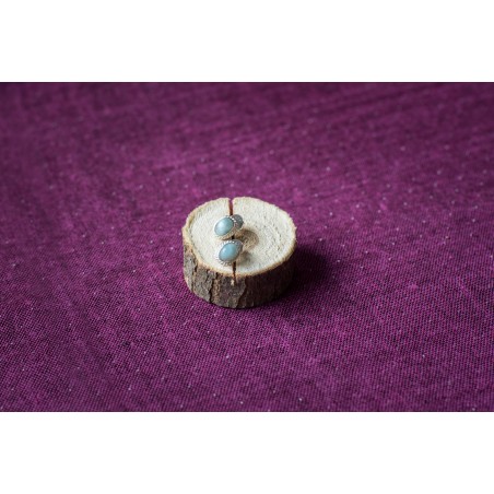 Boucles d'oreilles en argent 925 et pierres naturelles