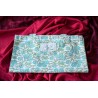 Tote Bag bleu et vert imprimé indien