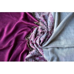 Strong pink and nude scarf