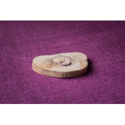 Eternity ring argent et rhodolite
