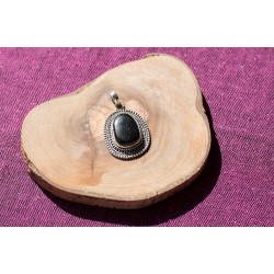 Pendentif en argent et tourmaline