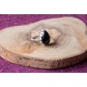 Bague en argent et onyx