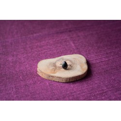 Onyx and silver ring