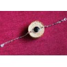 Bracelet avec spinelle noir et tourmaline