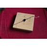 Bracelet avec spinelle noir et tourmaline