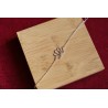 Bracelet en argent avec lotus