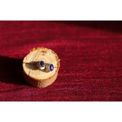 Boucles d'oreilles en argent et lapis lazuli