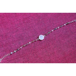 Bracelet avec tourmaline multicolore et sugar druzy
