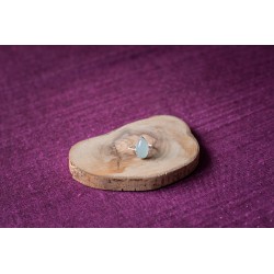 Bague en argent et aigue-marine