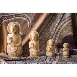 Statue Bouddha en bois