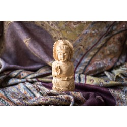 Statue Bouddha en bois