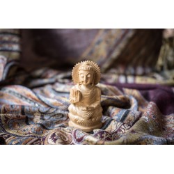 Statue Bouddha en bois
