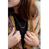 Collier en argent et tourmaline rose