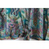 Chemisier hippie bleu violet moutarde cache coeur