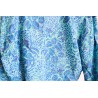 Blue wrap blouse