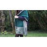 Foulard reversible vert et crème