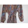 Kimono long bleu