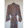 Kimono long bleu