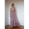 Robe dos nus rose et orange