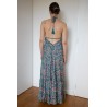 Robe dos nus verte paisley