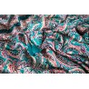 Robe dos nus verte paisley
