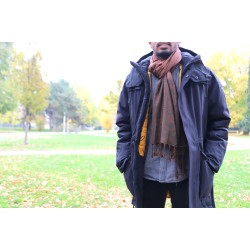 foulard marron unisexe