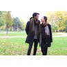 foulard marron unisexe