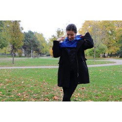 blue scarf