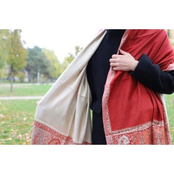 orange scarf