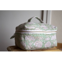 Trousse de toilette type vanity vert