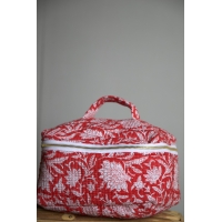 Trousse de toilette type vanity rouge