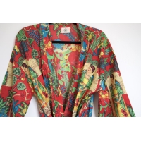 Kimono en coton Frida Khalo rouge