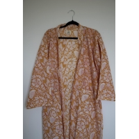 Kimono en coton moutarde