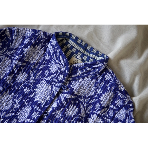 Veste matelassée bleue