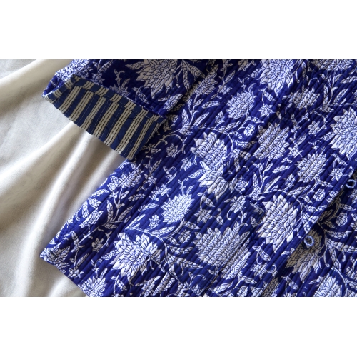 Veste matelassée bleue