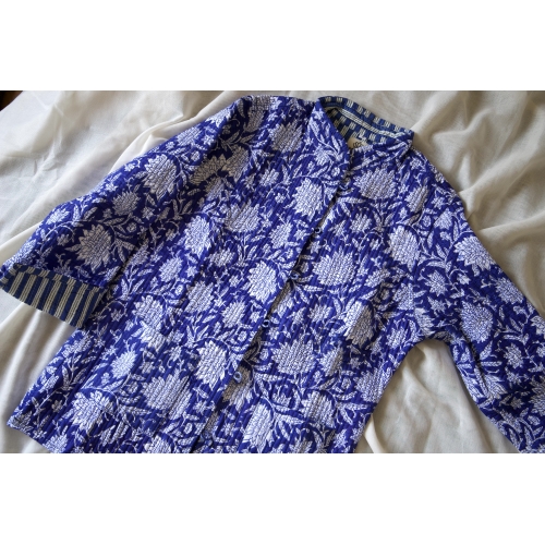 Veste matelassée bleue