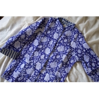 Veste matelassée bleue