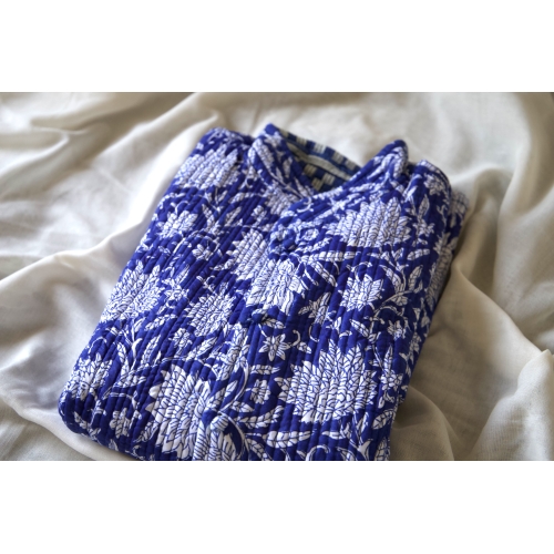 Veste matelassée bleue