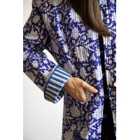 Veste matelassée bleue
