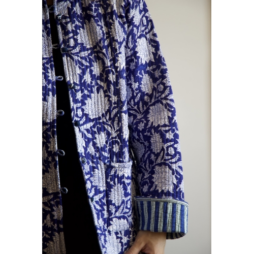 Veste matelassée bleue