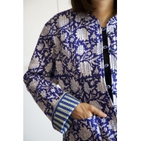 Veste matelassé bleue