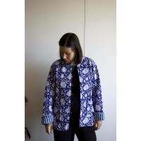 Veste matelassé bleue