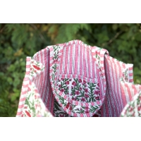 Sac cabas en coton à fleurs