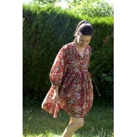 Robe courte en coton