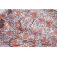 Grand foulard carré en coton