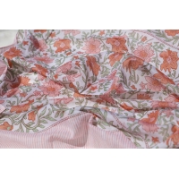 Grand foulard carré en coton