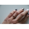Eternity ring argent et rhodolite