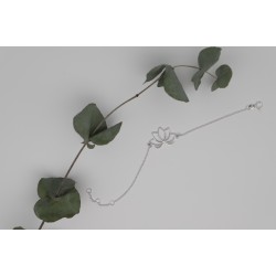 Bracelet en argent avec lotus