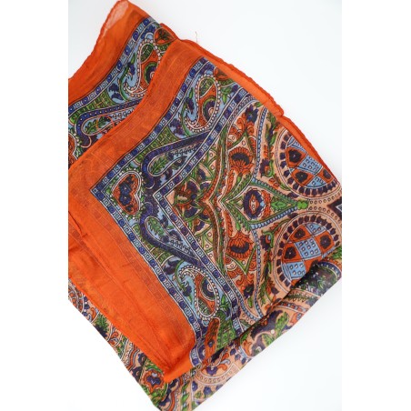 Orange Silk square